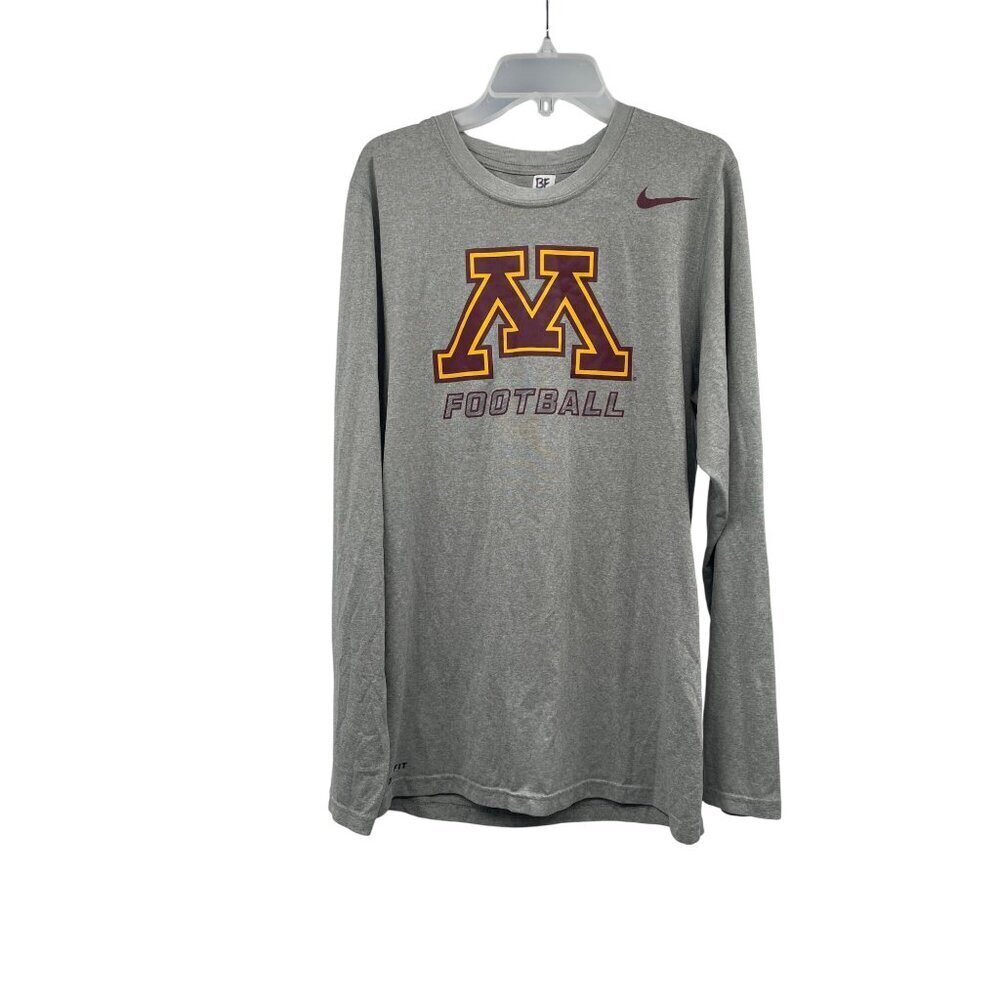 Nike Mens Minnesota Football Long Sleeve Tee Gray/Multi Size XS